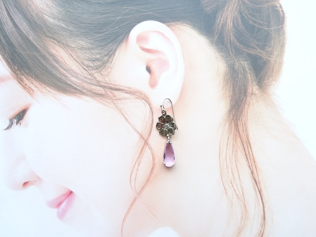 ヴィンテージビオラ ピアス