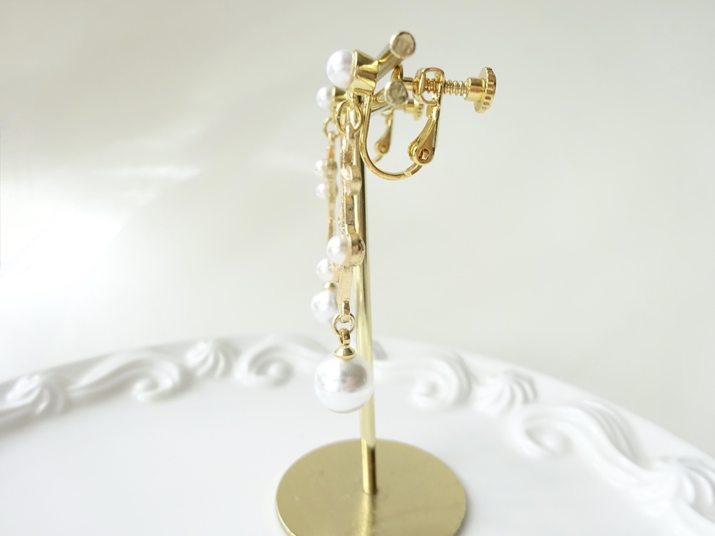 パールツリーイヤリング