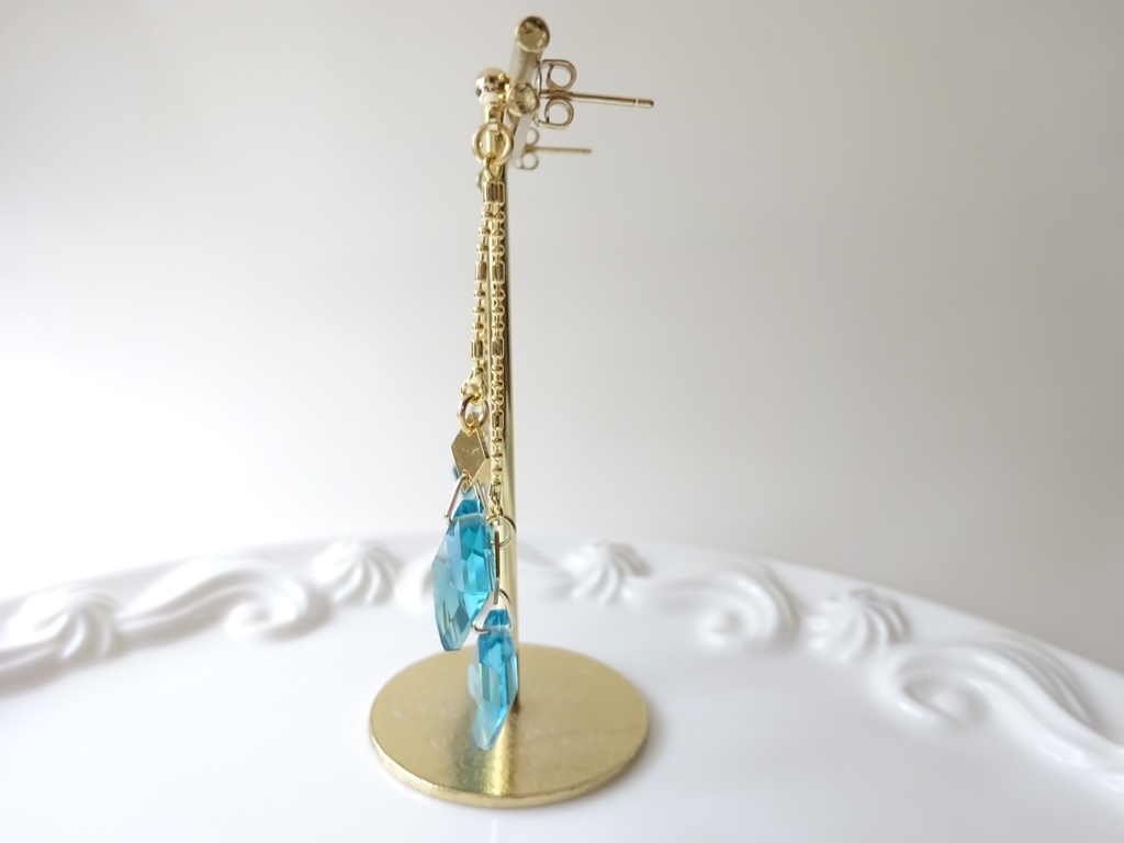 深海プリズム・ピアス(イヤリングOK)