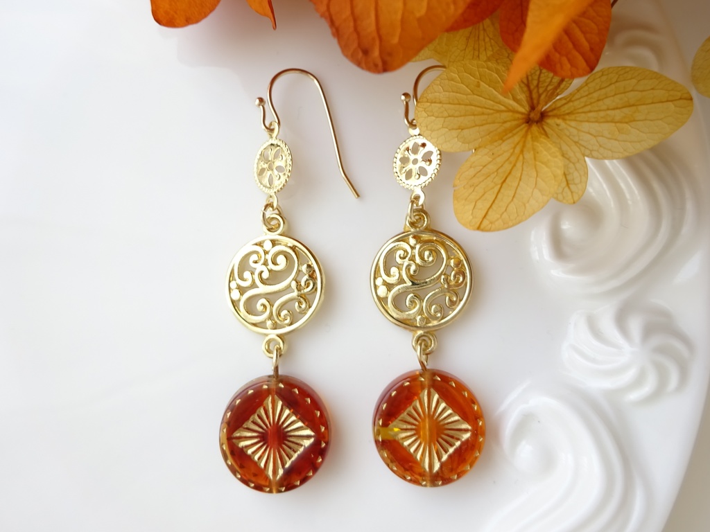 クリスマスマーケット・ピアス(イヤリングOK)