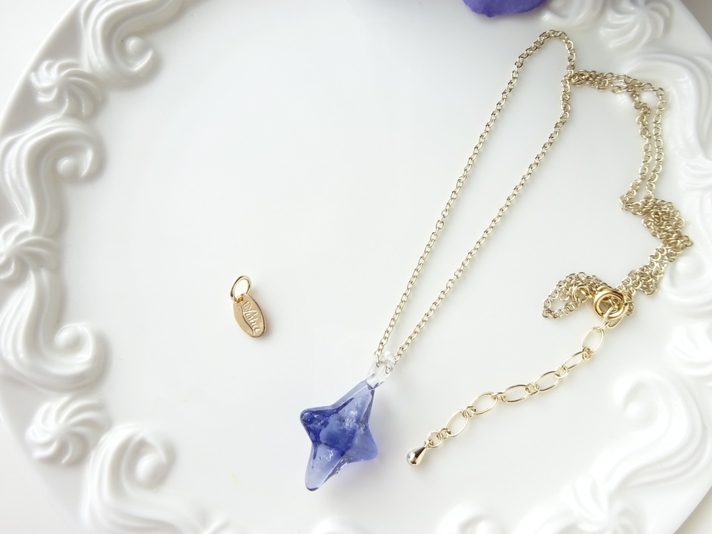 大きな聖夜の星 一点ものネックレス