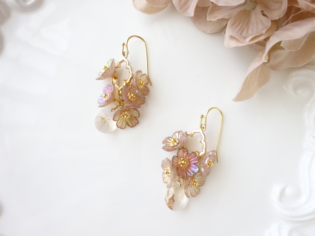 アンティークガーデンA・ピアス(イヤリングOK)