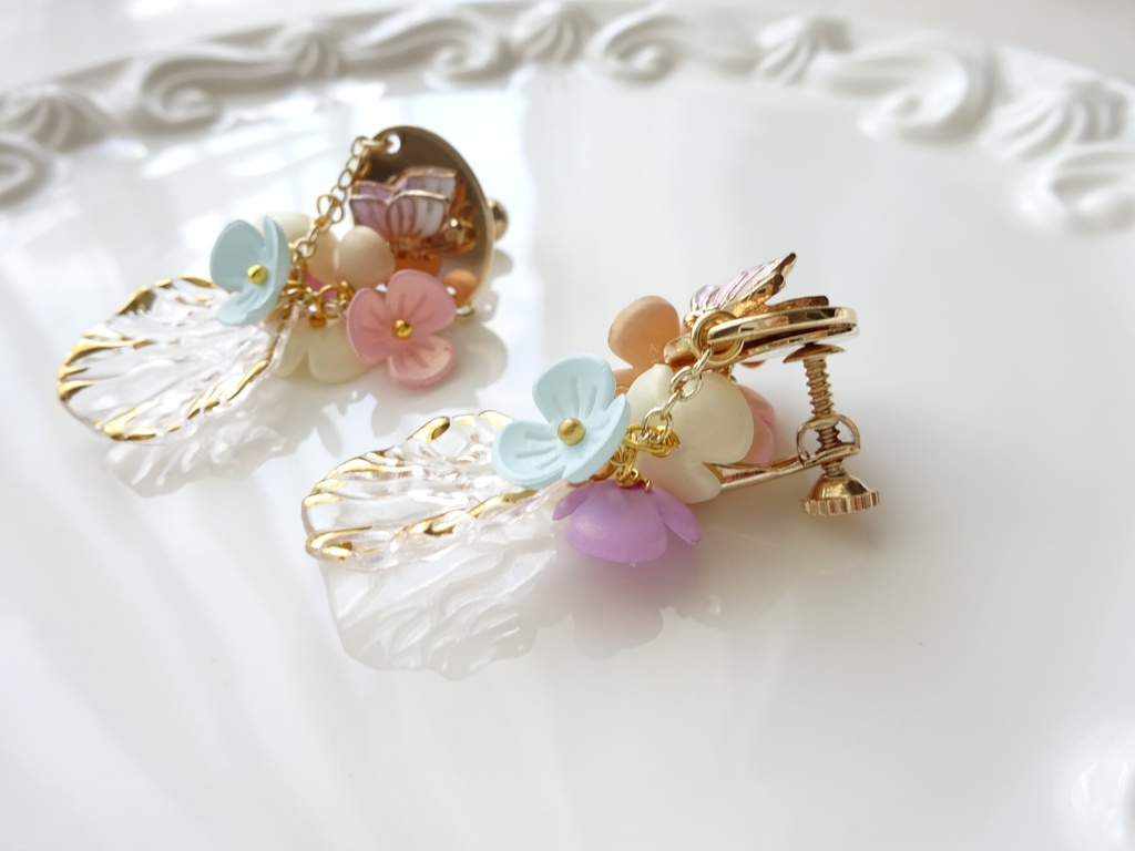 スイートパステルペタル・イヤリング