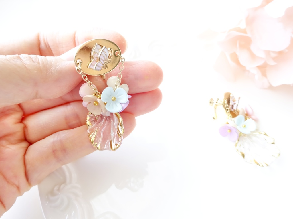スイートパステルペタル・イヤリング