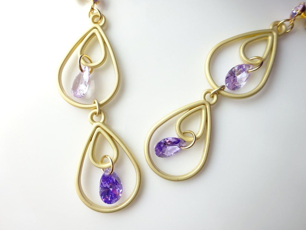 紫陽花雨雫・ピアス