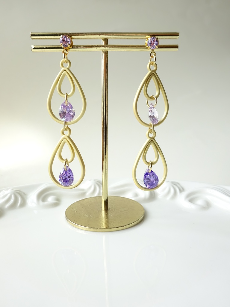 紫陽花雨雫・ピアス