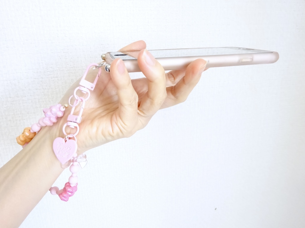 ころころテディベアのストラップ