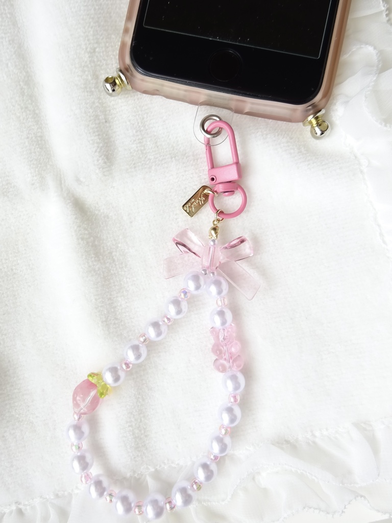 ミルクいちごストラップ