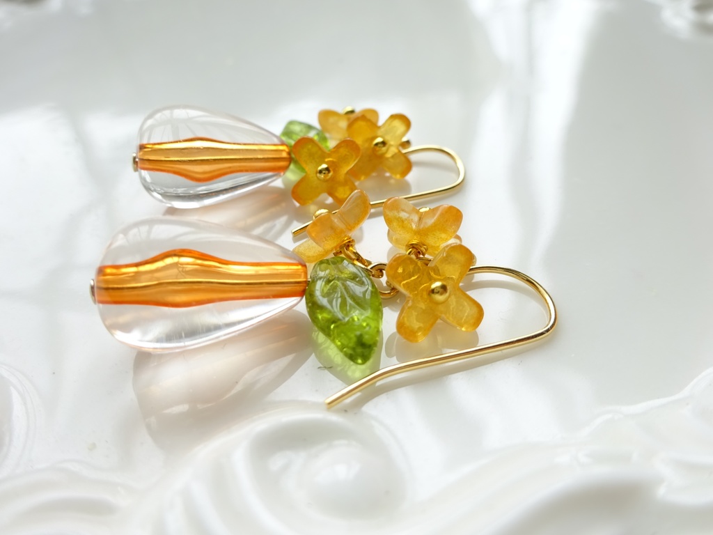 金木犀ドロップ(イヤリングOK)