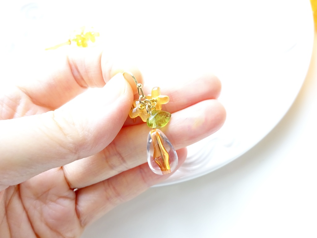 金木犀ドロップ(イヤリングOK)