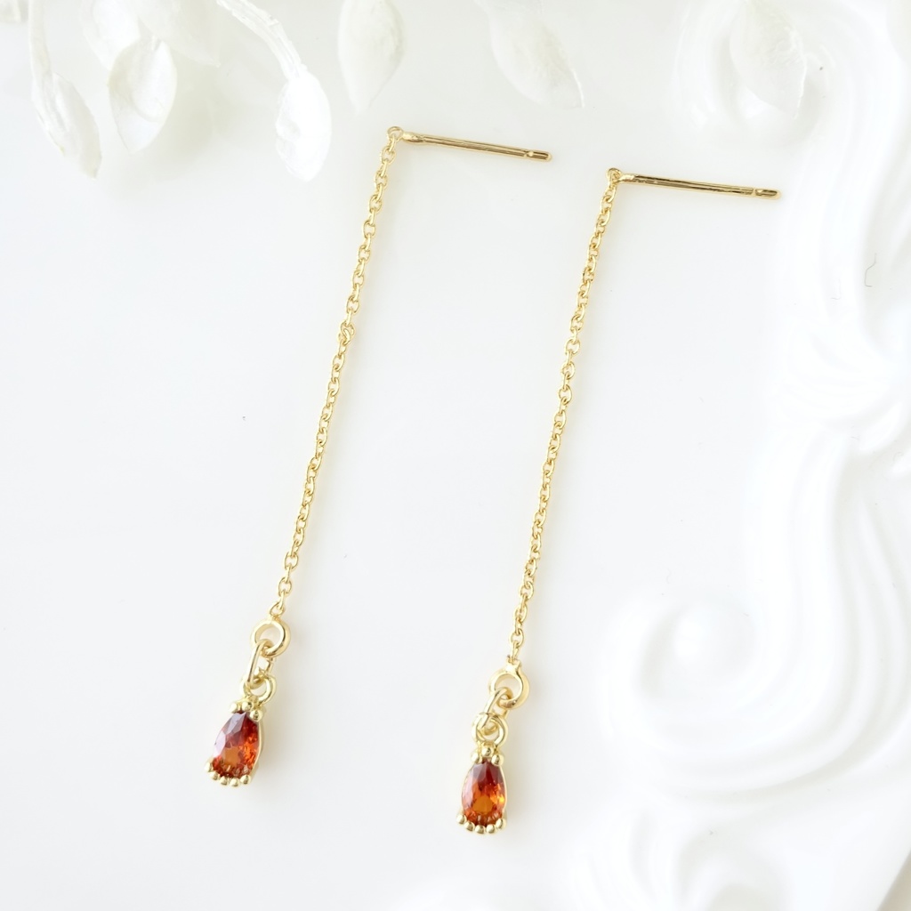 ルミエール・ビターオレンジ(ピアスのみ)