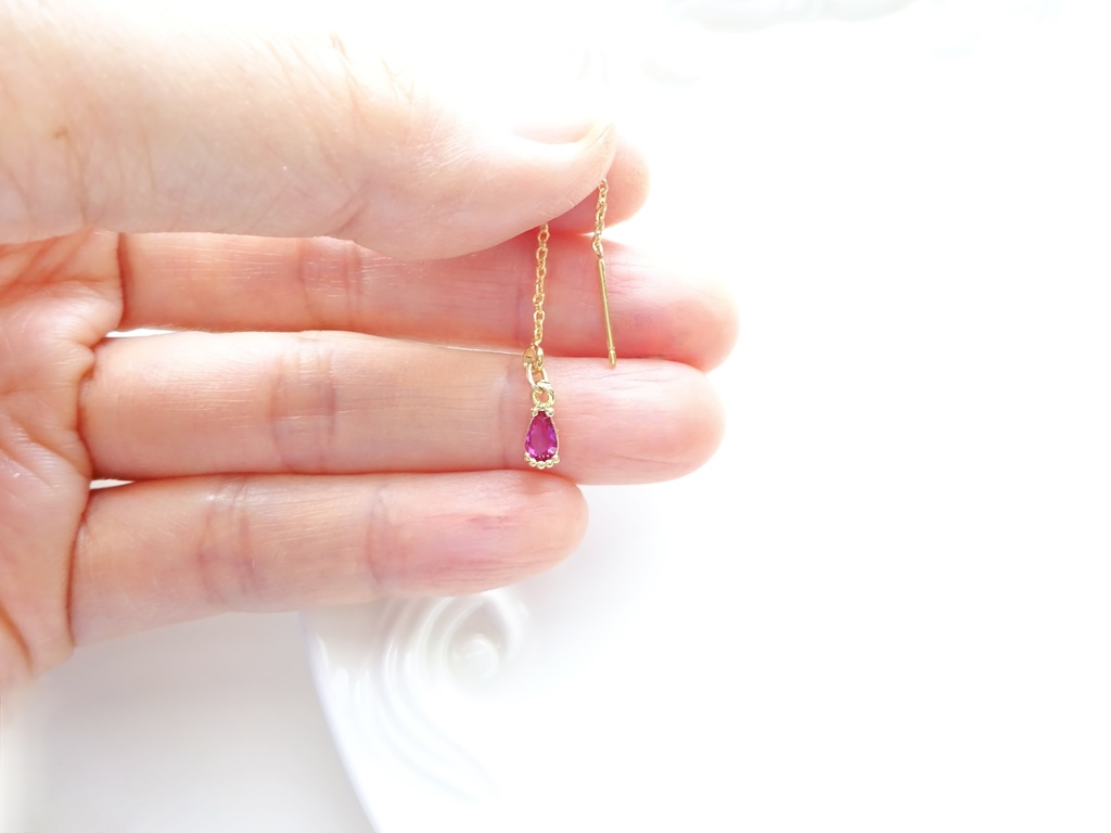 ルミエール・ルビーレッド(ピアスのみ)