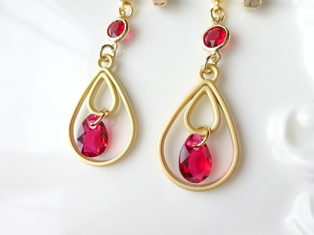 クリスマスの雨粒・ピアス(イヤリングOK)