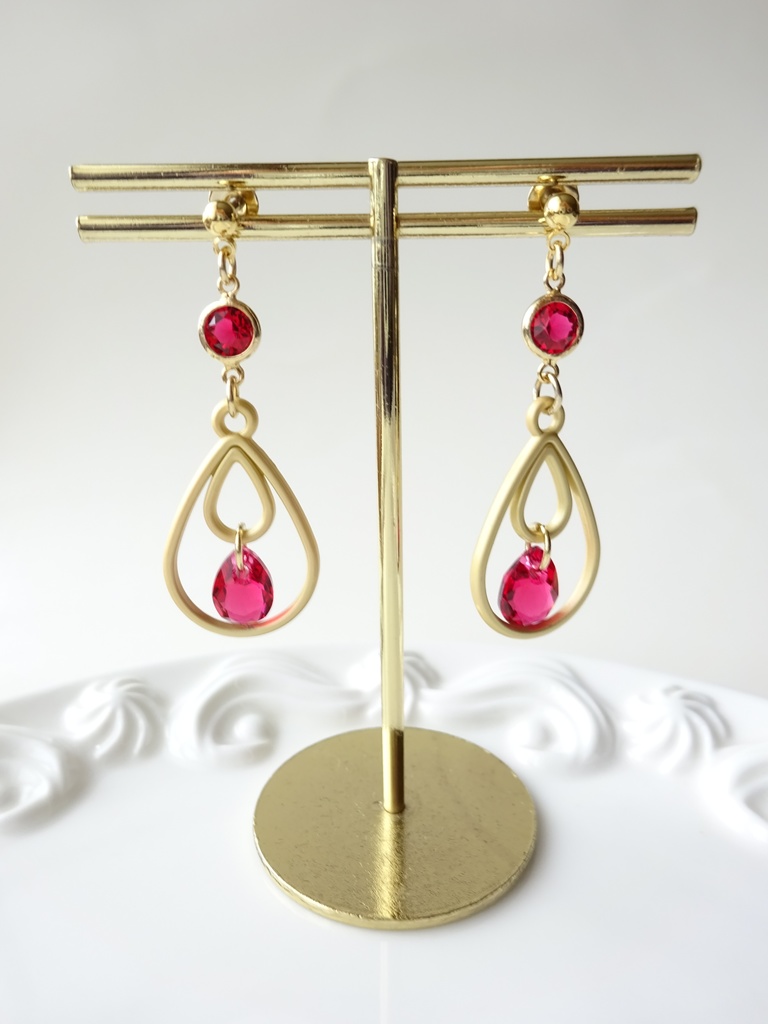 クリスマスの雨粒・ピアス(イヤリングOK)