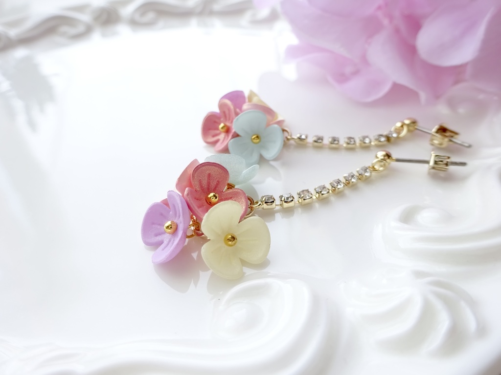 スプリングバスケットピアス(イヤリングOK)