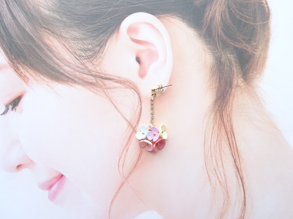 スプリングバスケットピアス(イヤリングOK)