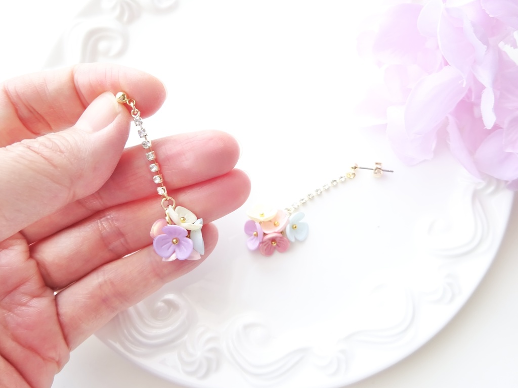 スプリングバスケットピアス(イヤリングOK)