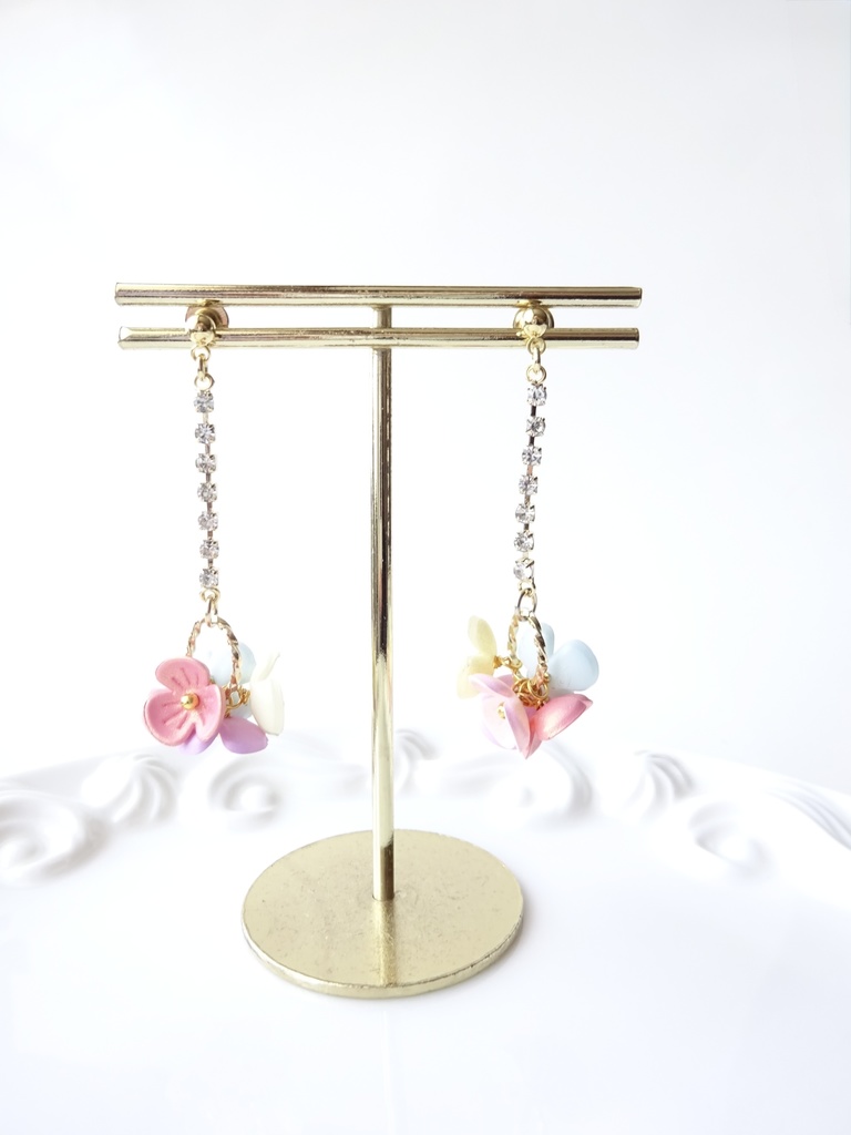 スプリングバスケットピアス(イヤリングOK)