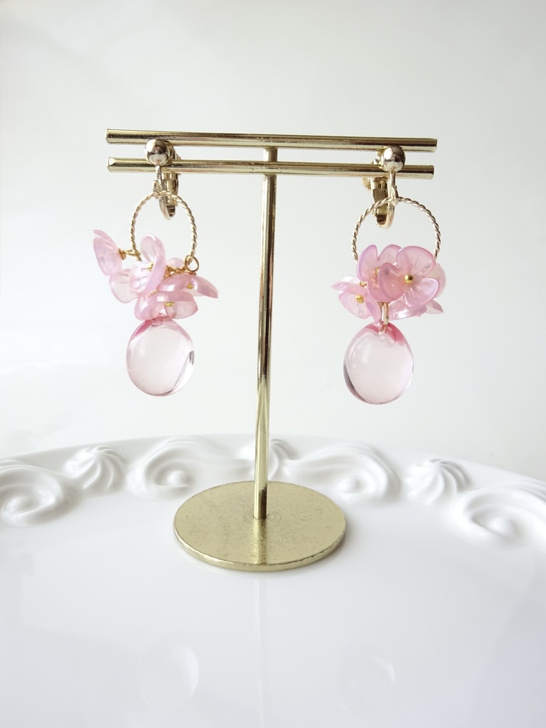 桜色ドロップ(イヤリングのみ)