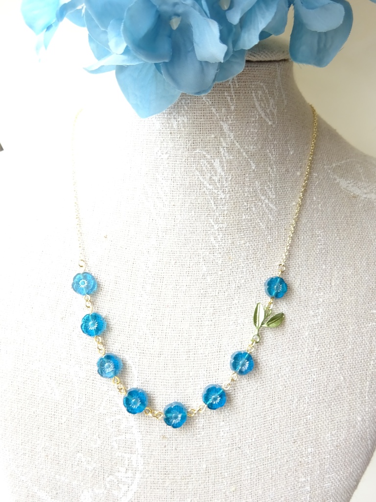 ポピーのネックレス・青