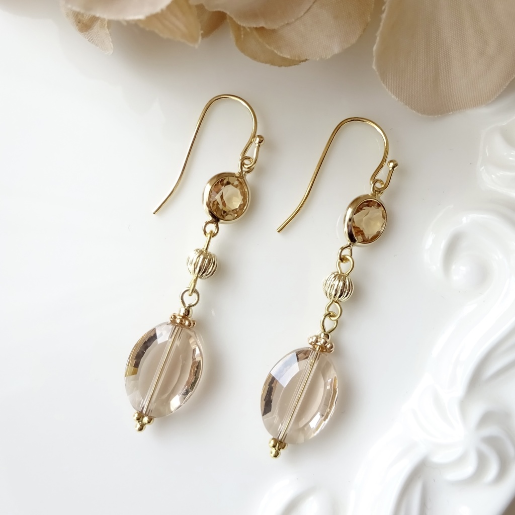 オータムリーフ・ピアス(イヤリングOK)