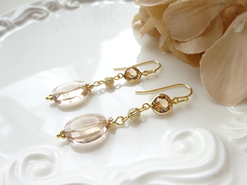 オータムリーフ・ピアス(イヤリングOK)