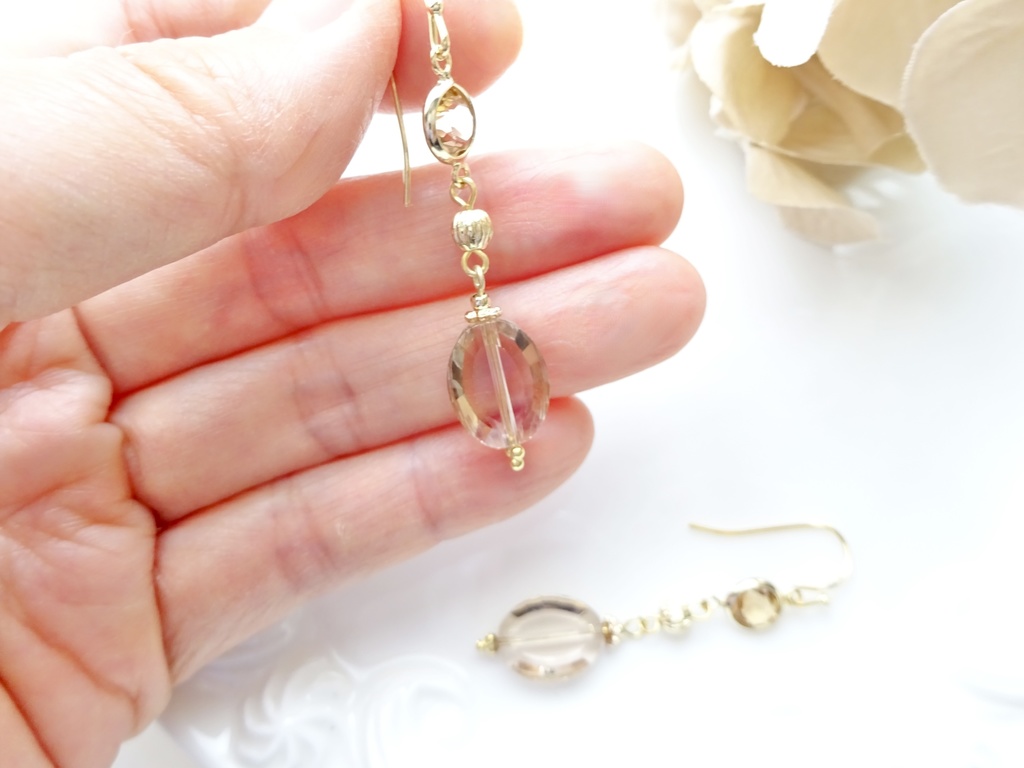 オータムリーフ・ピアス(イヤリングOK)