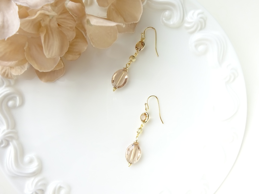 オータムリーフ・ピアス(イヤリングOK)