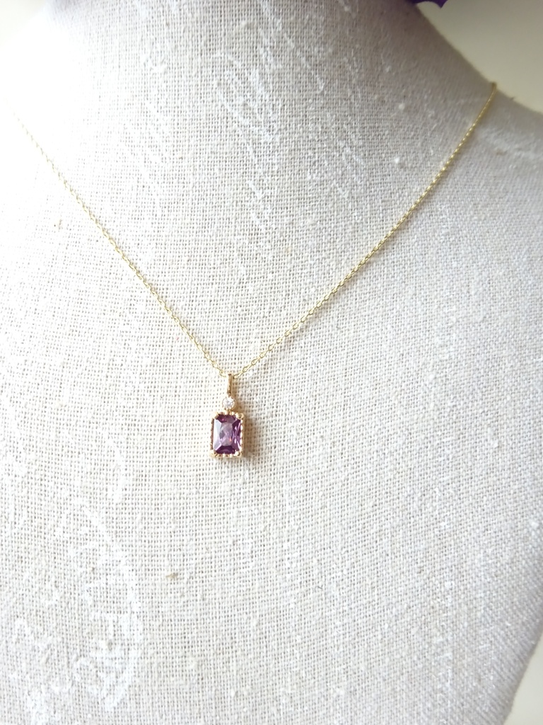 再販・野スミレの香水瓶ネックレス