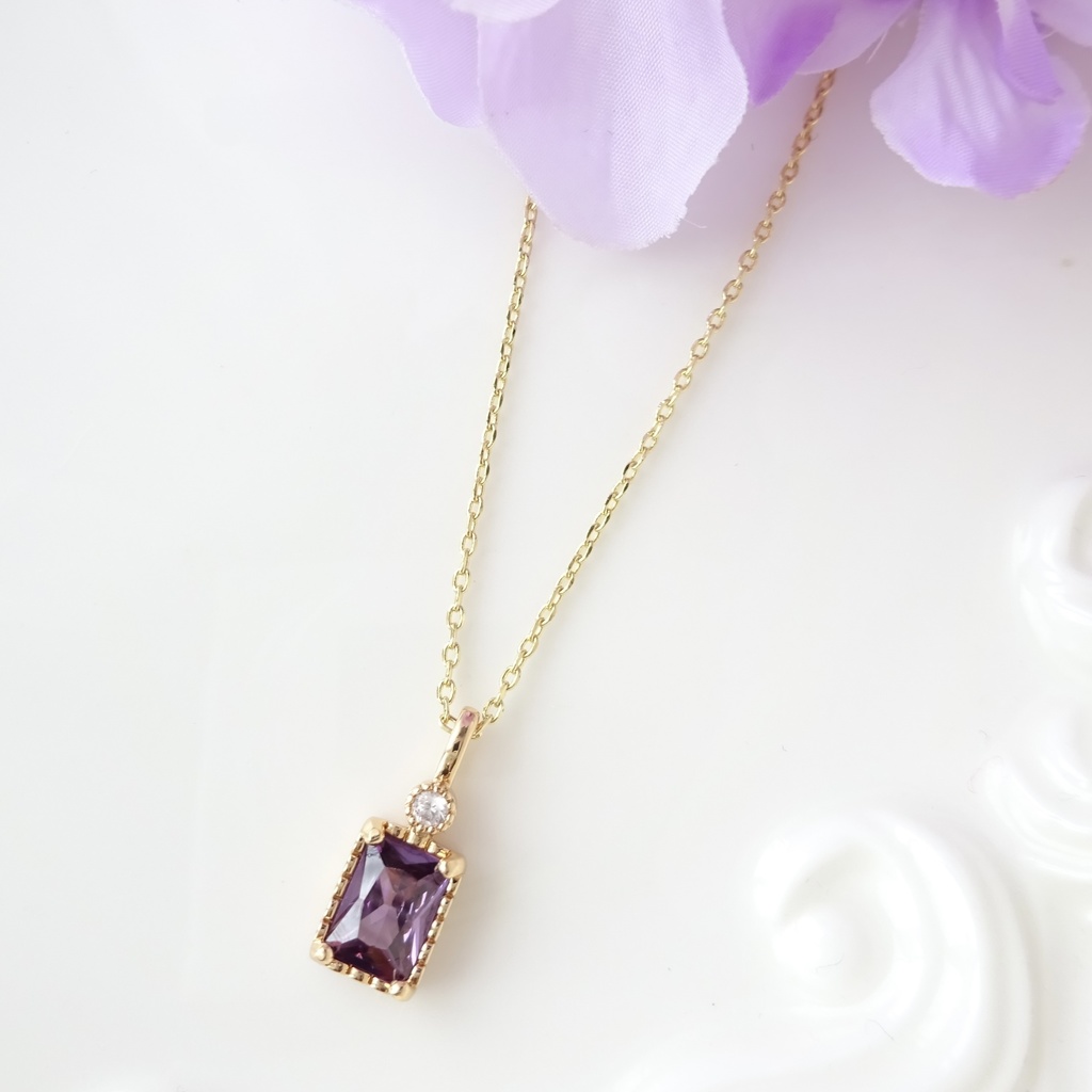 再販・野スミレの香水瓶ネックレス