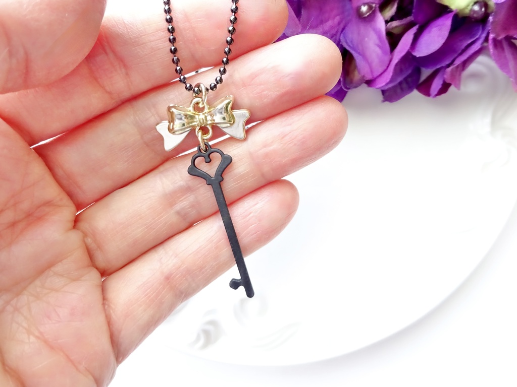 ハートの鍵のネックレス