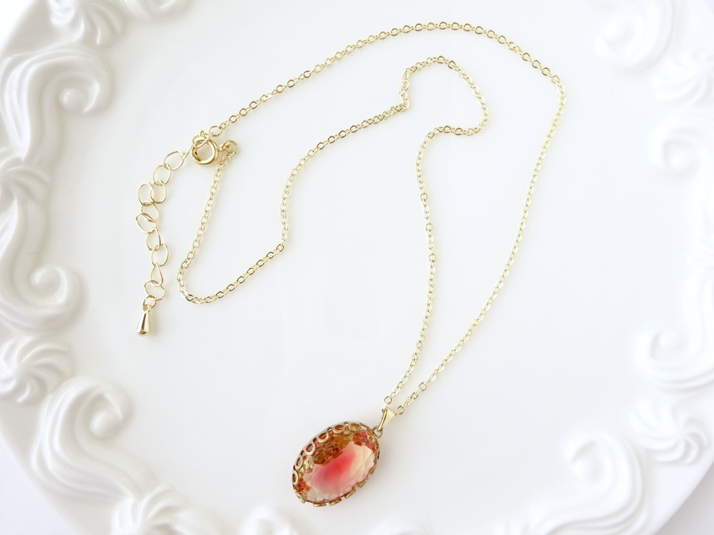 りんご飴のネックレス(ヴィンテージ)