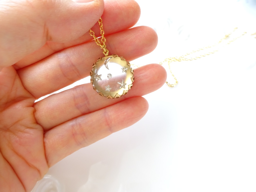 透明な星空ネックレス(ヴィンテージ)