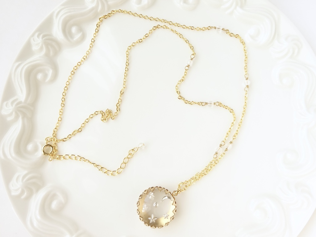 透明な星空ネックレス(ヴィンテージ)