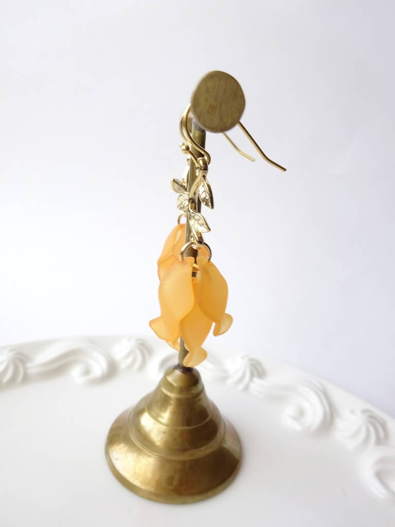 リトルローズ・オレンジ(イヤリングOK)