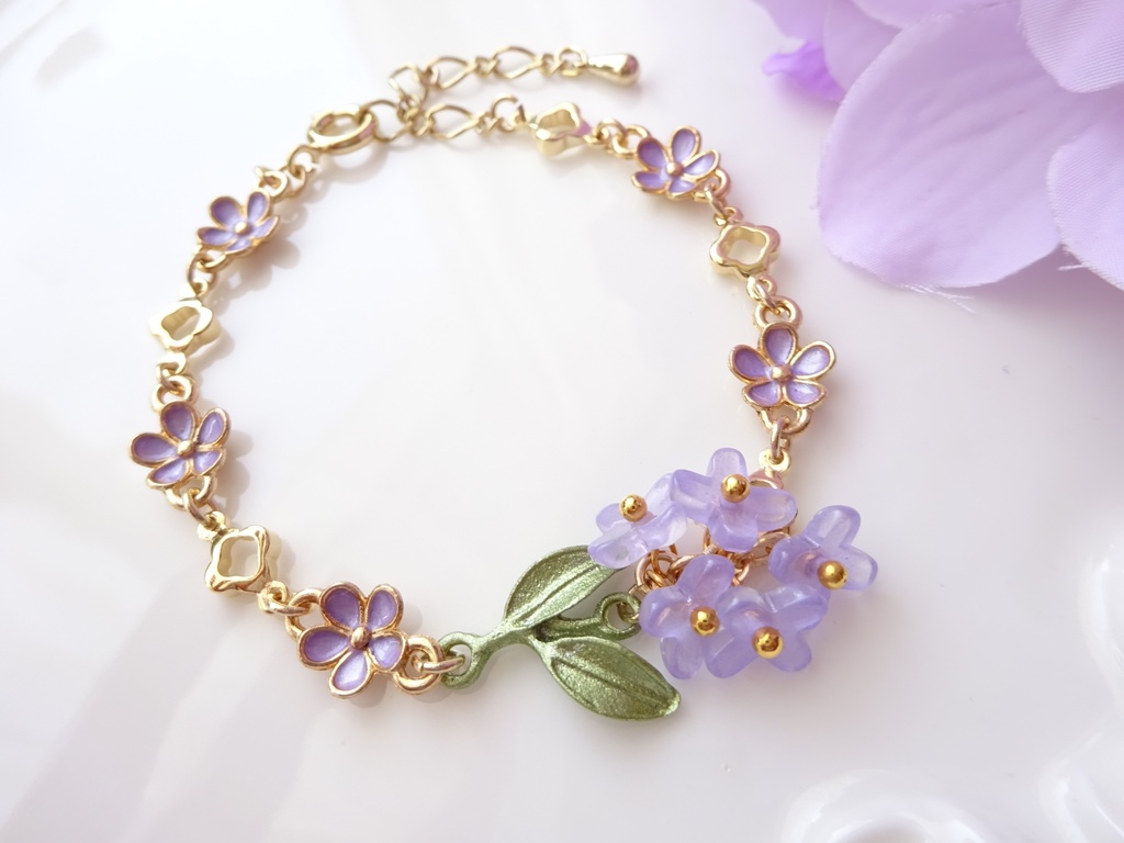 ヒヤシンスのブレスレット