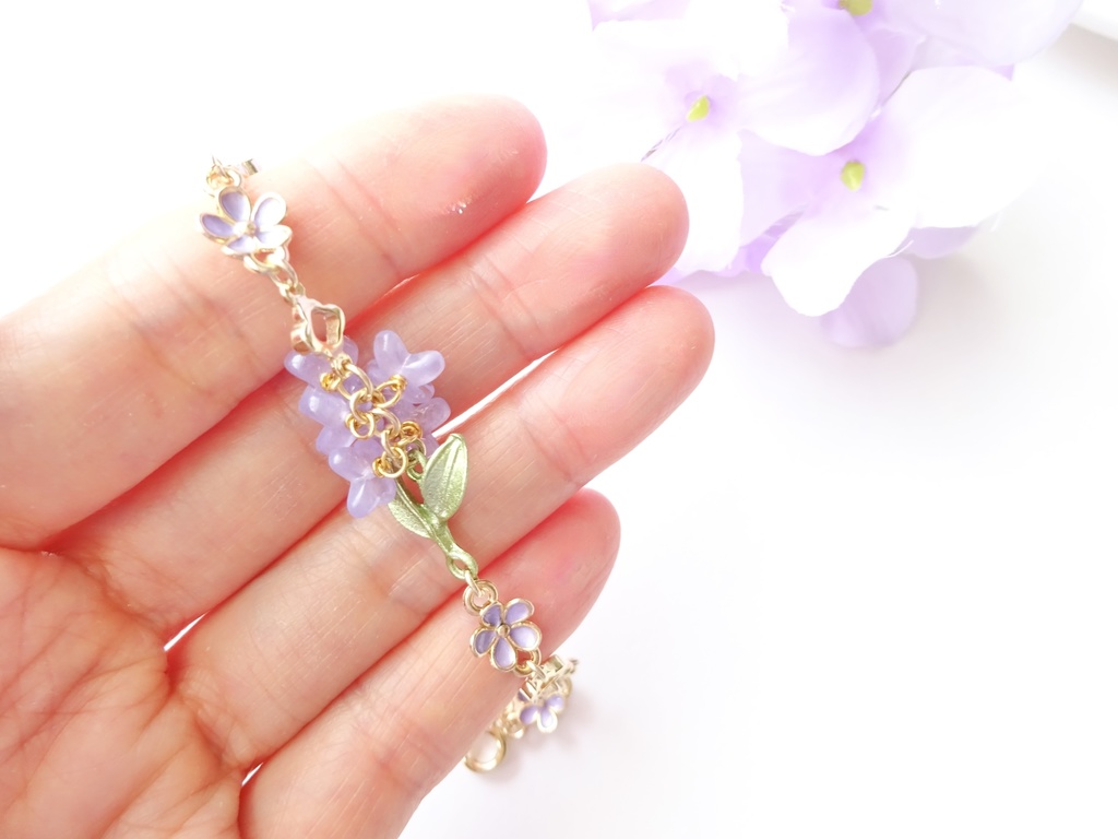 ヒヤシンスのブレスレット