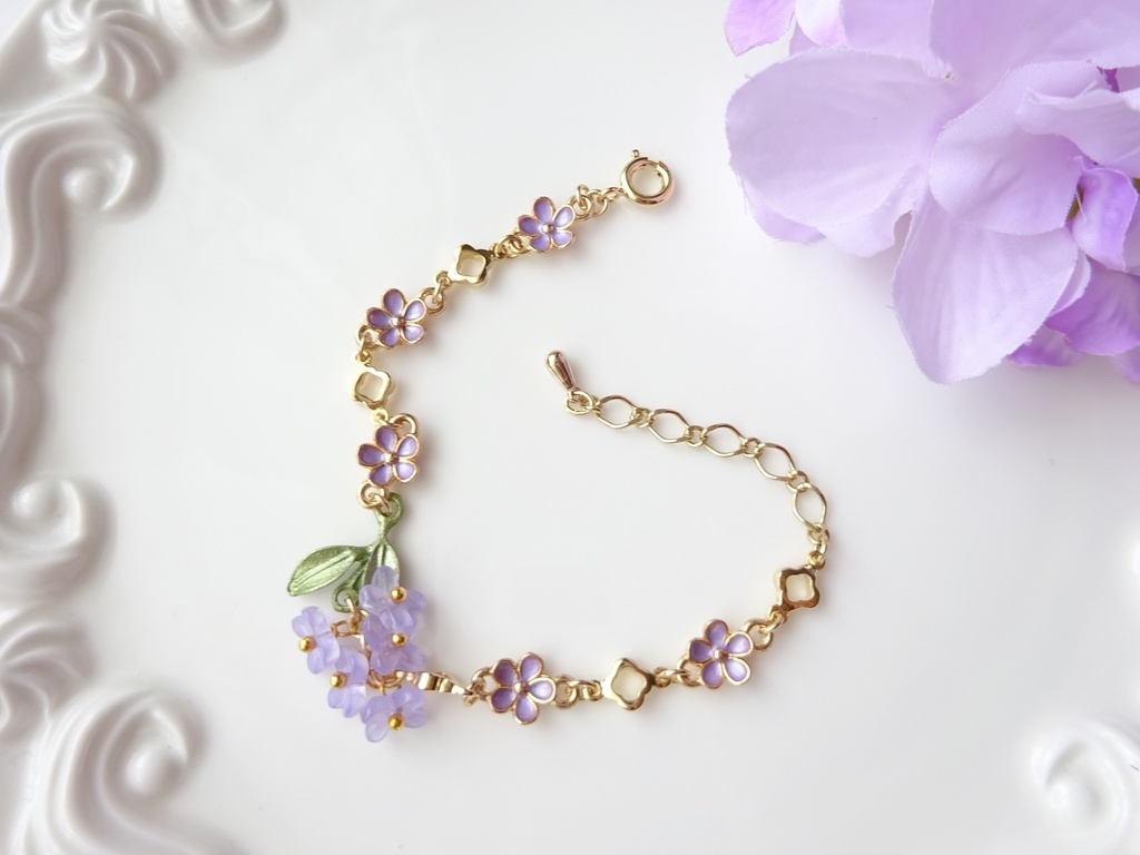 ヒヤシンスのブレスレット