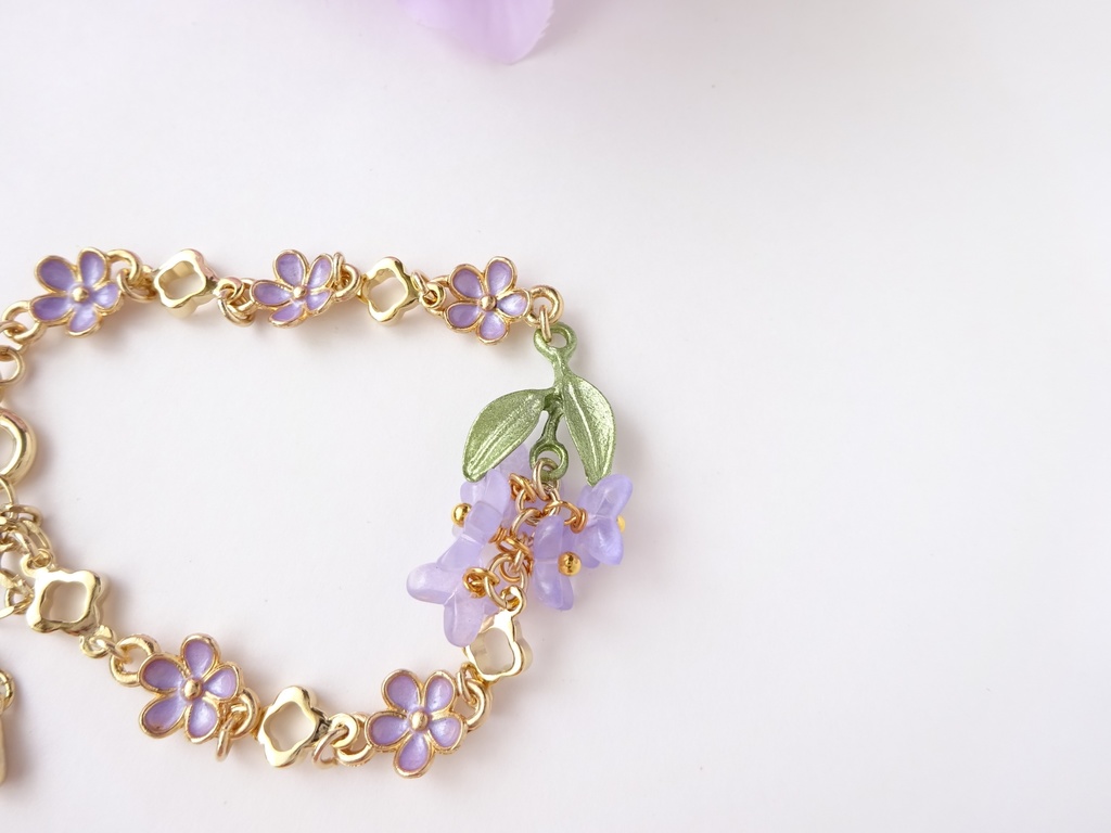 ヒヤシンスのブレスレット