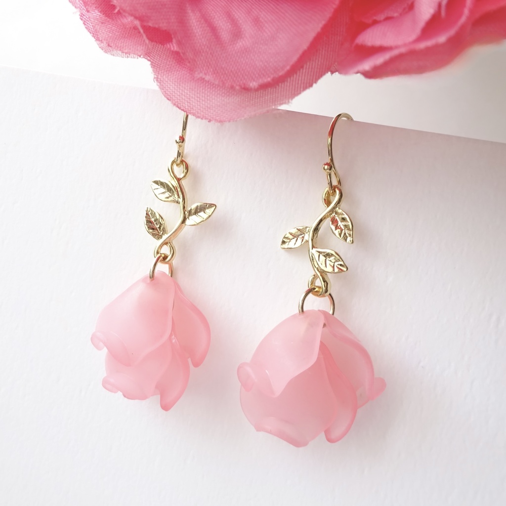 リトルローズ・ピーチピンク(イヤリングOK)