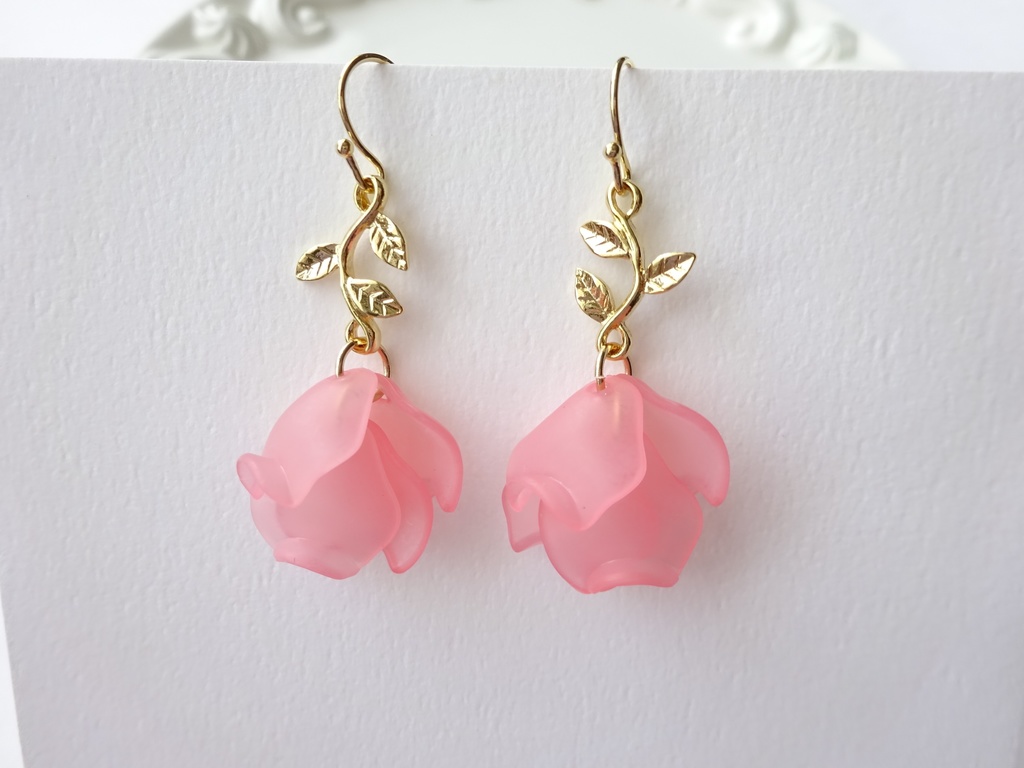 リトルローズ・ピーチピンク(イヤリングOK)