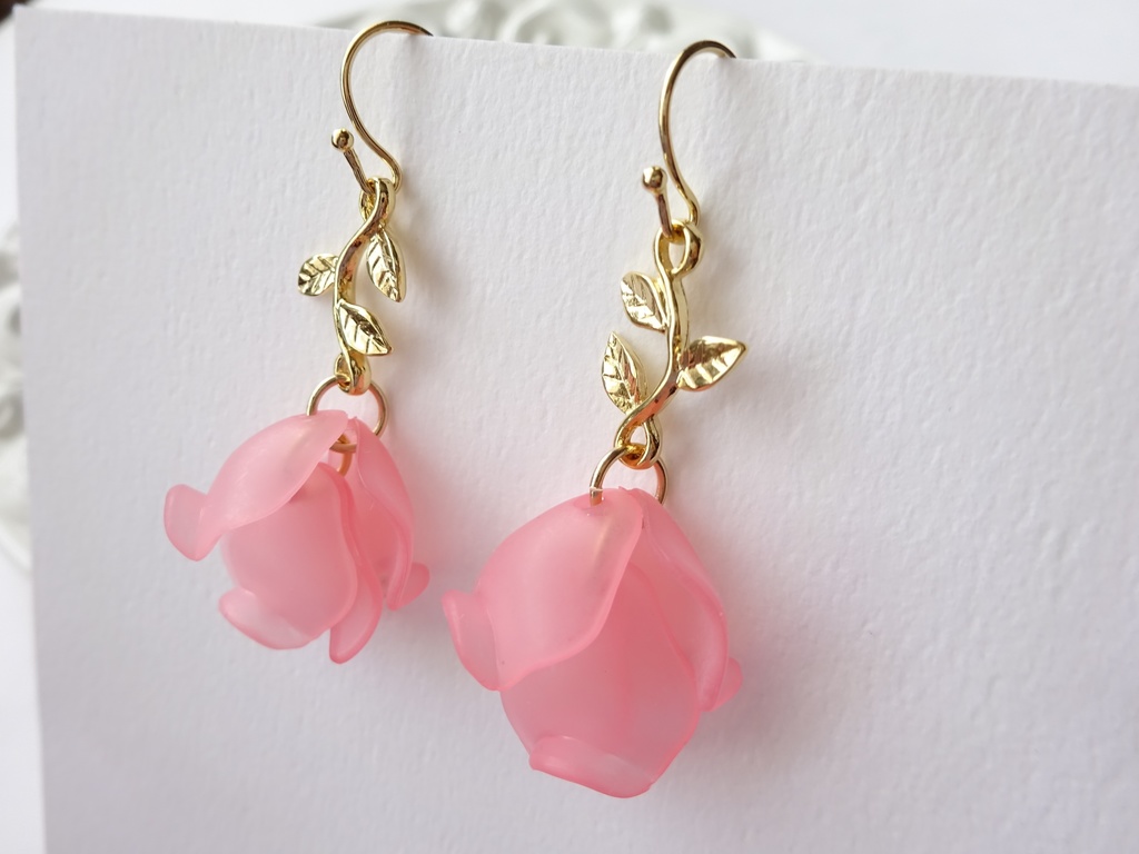 リトルローズ・ピーチピンク(イヤリングOK)