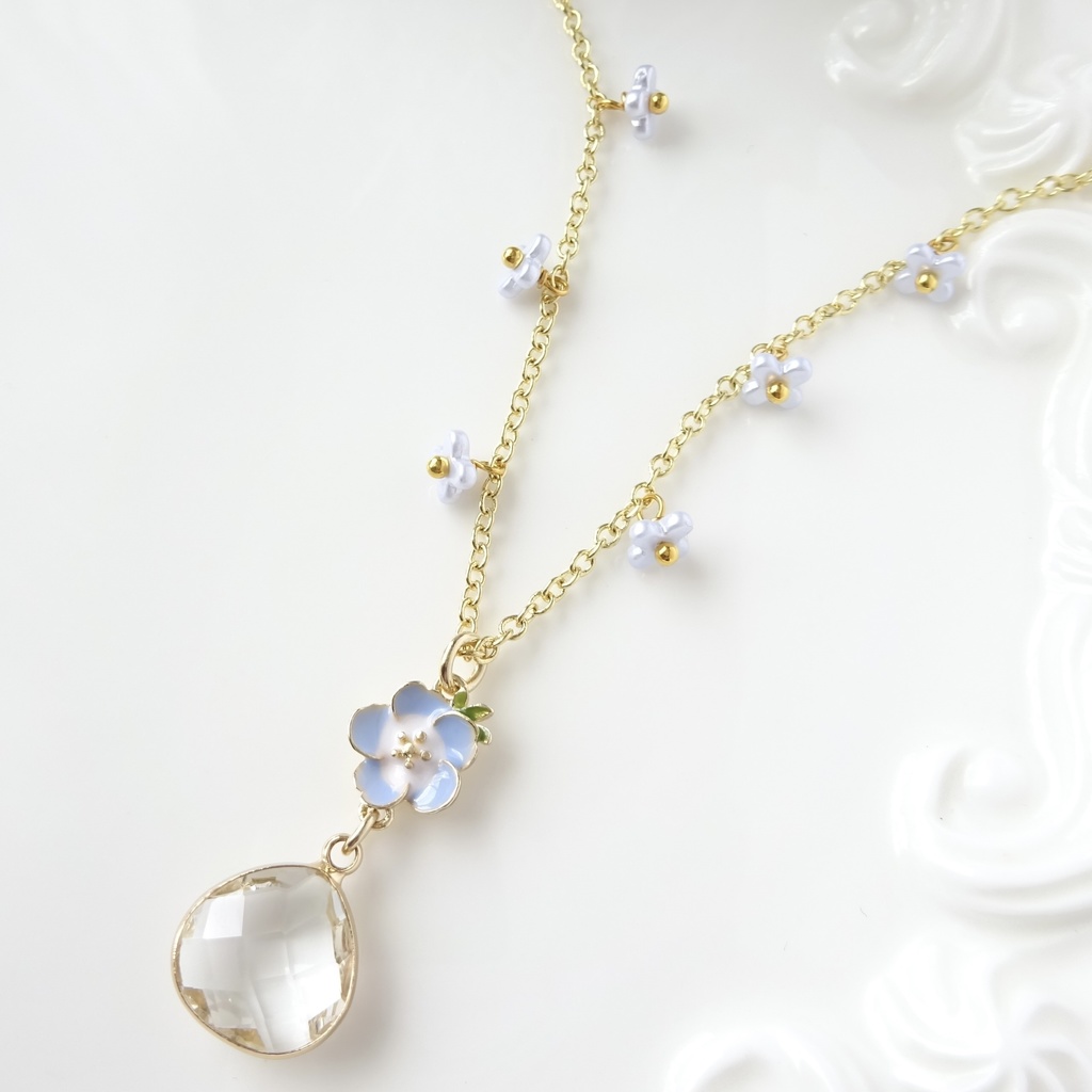 ネモフィラドロップ・ネックレス