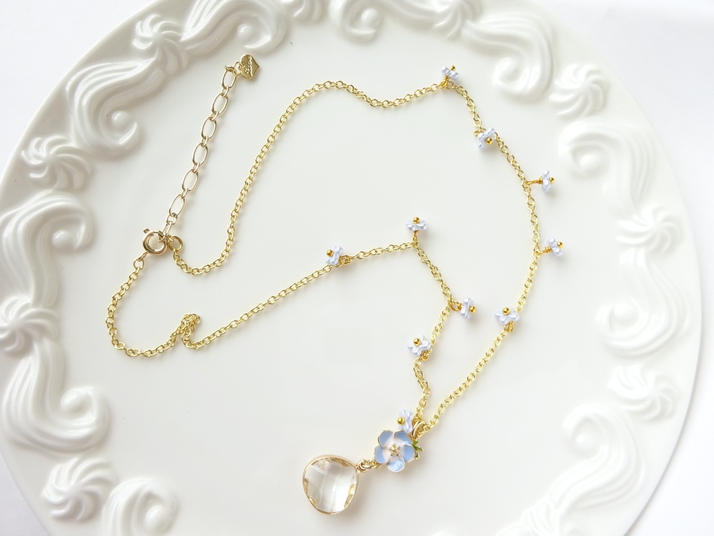 ネモフィラドロップ・ネックレス