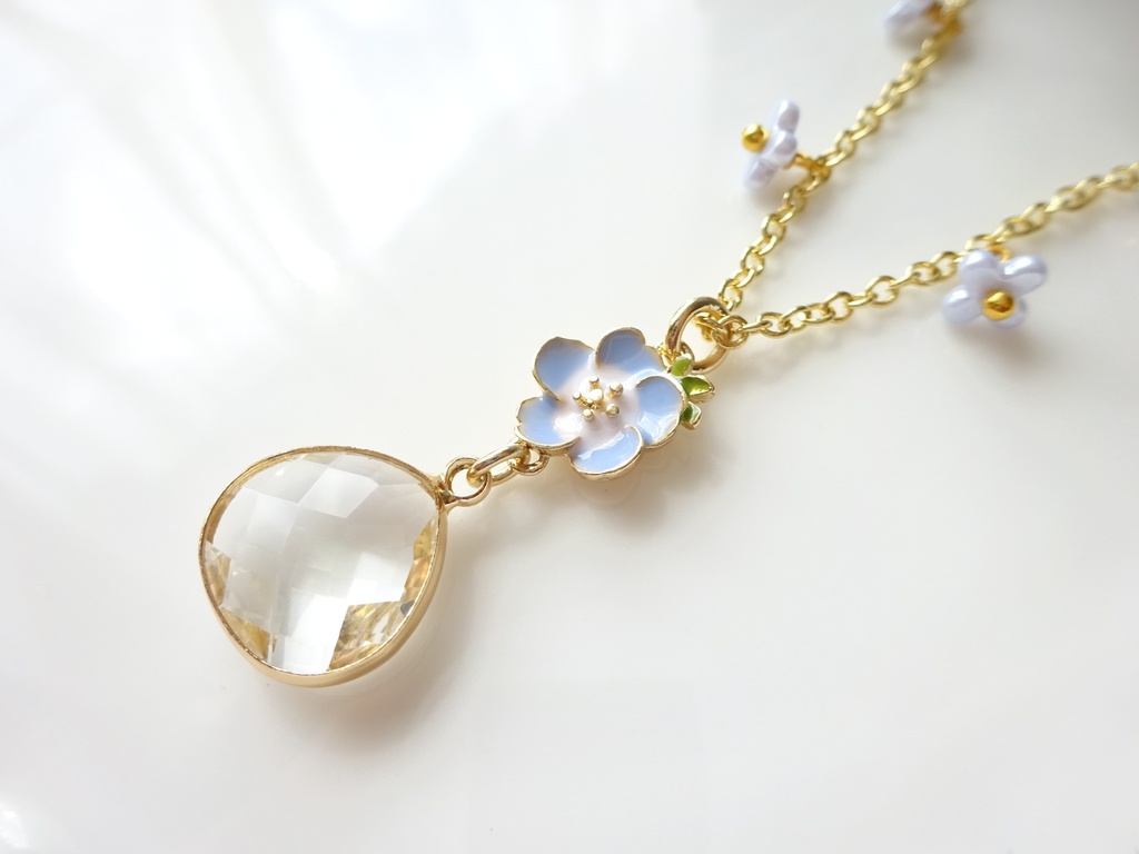 ネモフィラドロップ・ネックレス