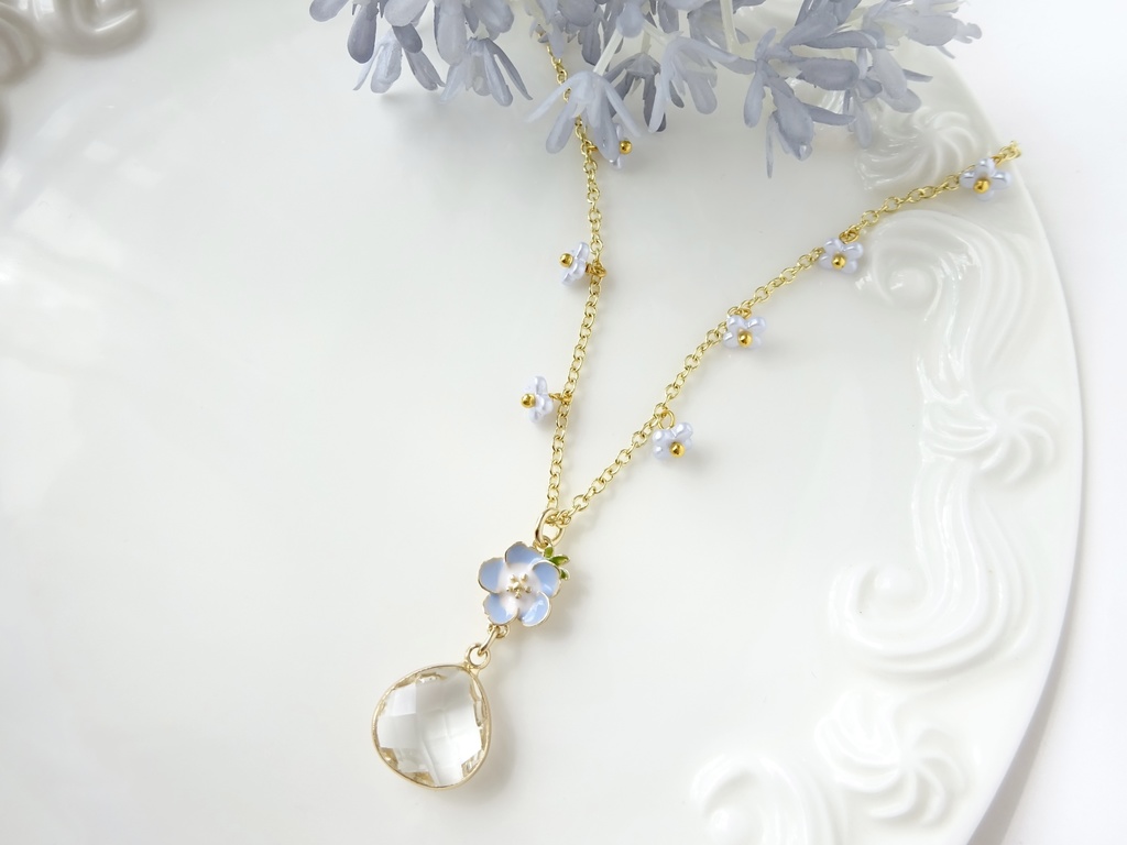 ネモフィラドロップ・ネックレス