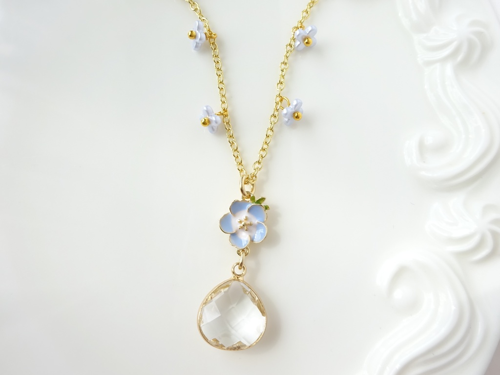 ネモフィラドロップ・ネックレス