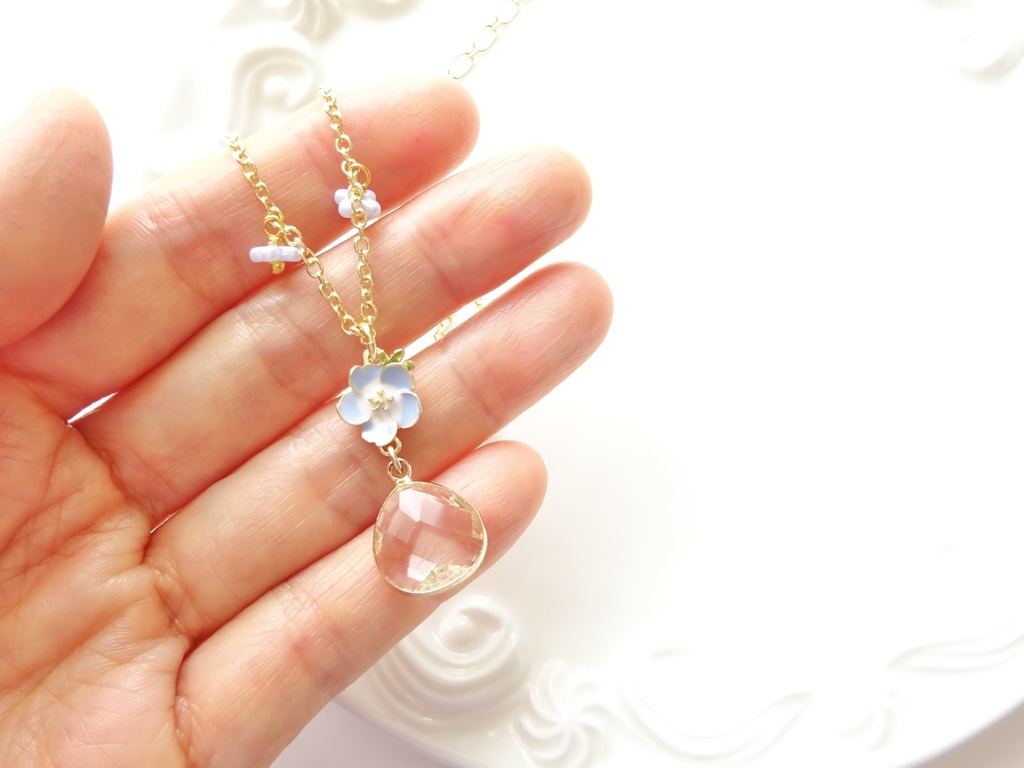 ネモフィラドロップ・ネックレス