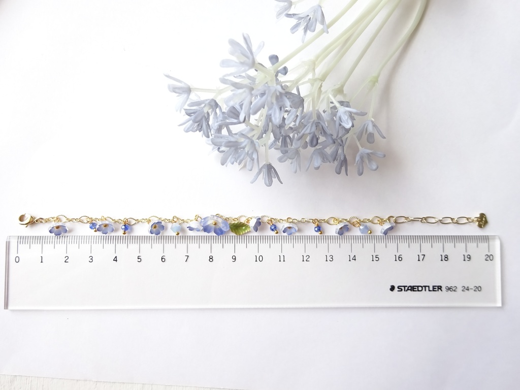 ネモフィラのティアラ・ブレスレット