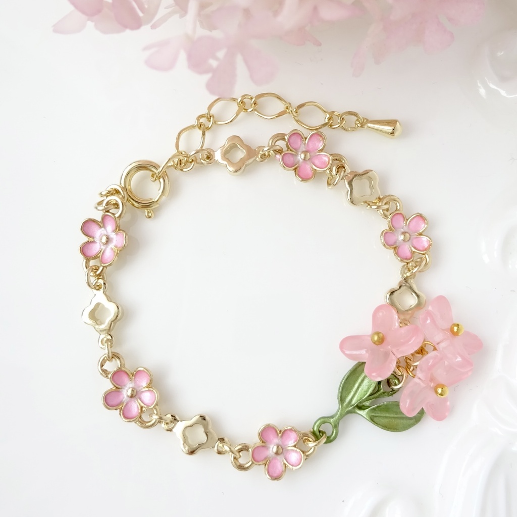 薄桜のブレスレット